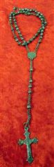 LOT OF TEN VINTAGE ROSARY AND PRAYER BEADS WITH CARRYING CASE